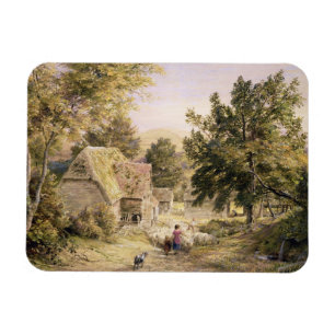 A Farmyard near Princes Risborough, 1845/6 (w/c on Magnet