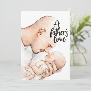 A Father's Tender Moment Invitation