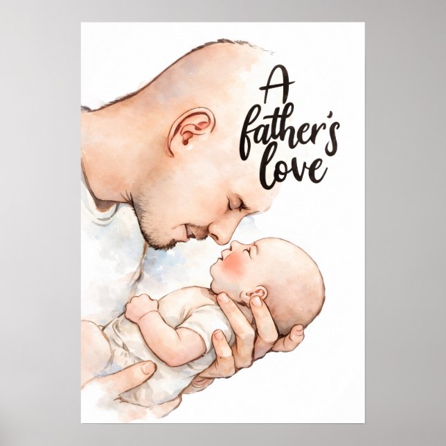 A Father's Tender Moment Poster (Front)