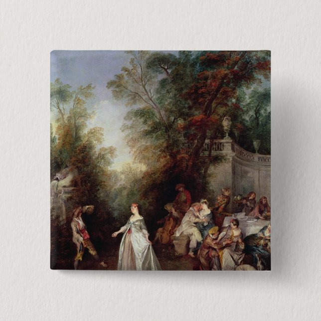 A Feast 15 Cm Square Badge (Front)