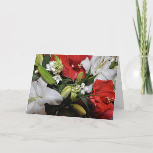 A Feast of Blooms 4 Holiday Card