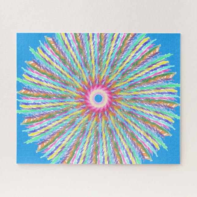 A Feathered Sun (Abstract Art) Jigsaw Puzzle (Horizontal)
