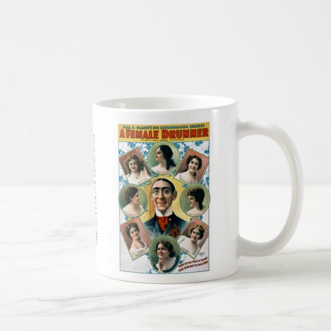 A Female Drummer Coffee Mug (Right)