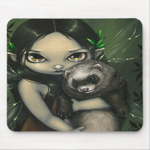 "A Ferret and His Fairy" Mousepad
