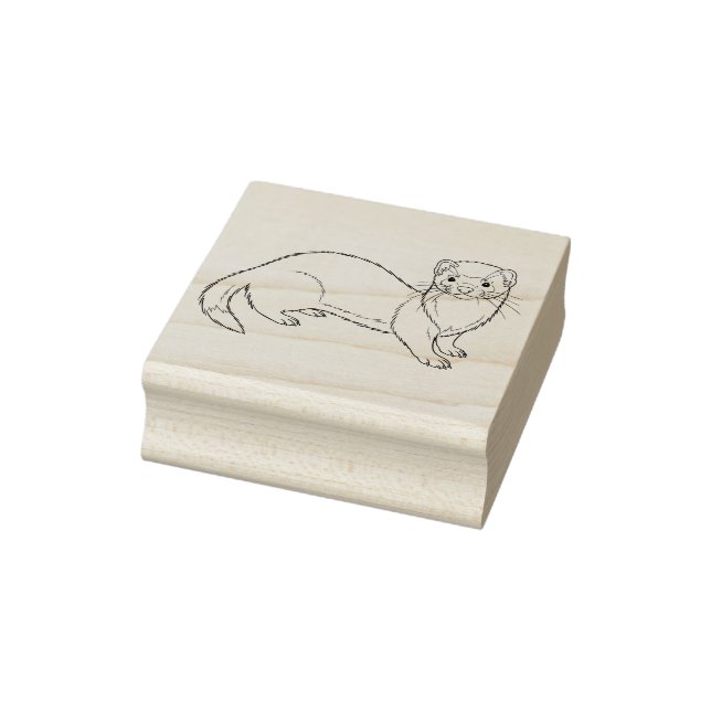 A Ferret  Rubber Stamp (Stamp)