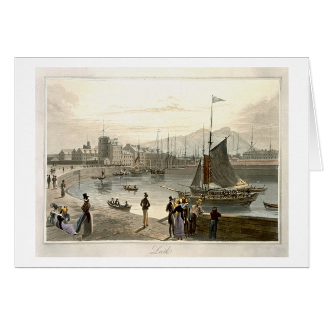 A ferry arriving at Leith, from 'A Voyage Around G (Front Horizontal)