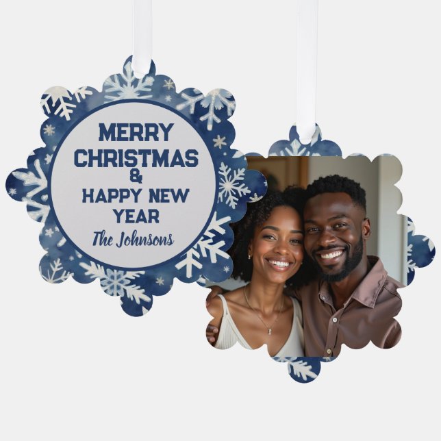 A Festive and Personalised Keepsake:Photo Ornament (Front/Back)
