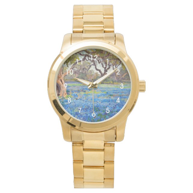 A Field of Bluebonnets at Alamo Heights, 1919, Watch (Front)