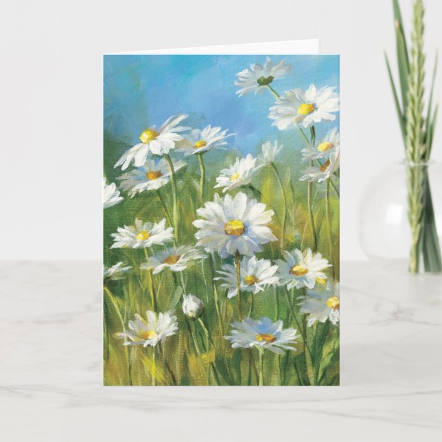 A Field of White Daisies Card (Front)