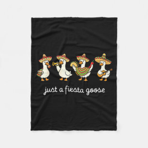 A fiesta goose cinco de mayo funny mexican fiesta  fleece blanket