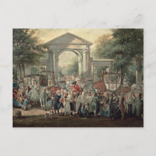 A Fiesta in a Botanical Garden, 1775 Postcard