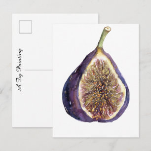 A Fig Painting Postcard