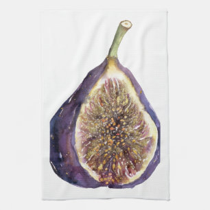 A Fig Painting Tea Towel