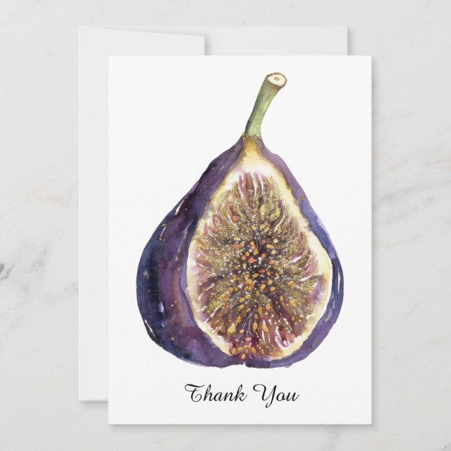 A Fig Painting Thank You Card (Front)