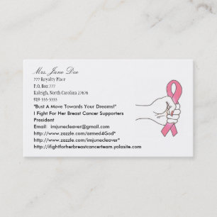 A Fight For Her Logo1, Mrs. Jane Doe, 777 Royal... Business Card