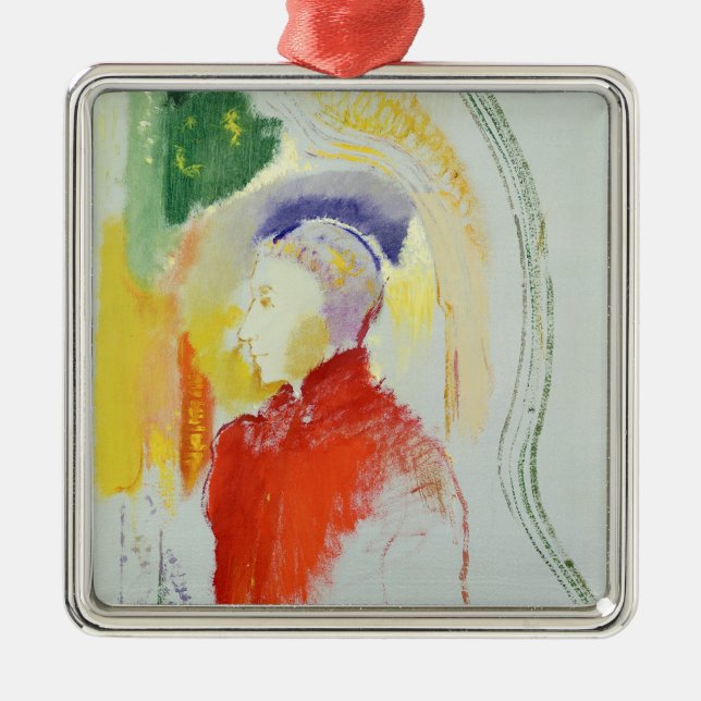 A Figure (w/c on paper) Metal Tree Decoration (Front)