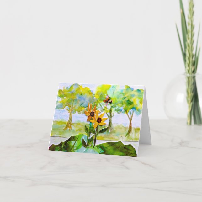 A Fine Summer's Day Holiday Card (Front)