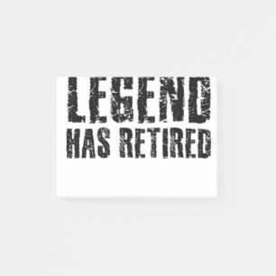 A FIREFIGHTING LEGEND HAS RETIRED Tee Funny Retire Post-it Notes