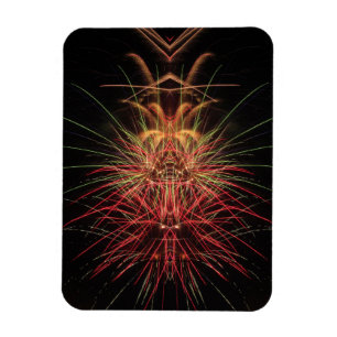 A Fireworks Display at Night Magnet