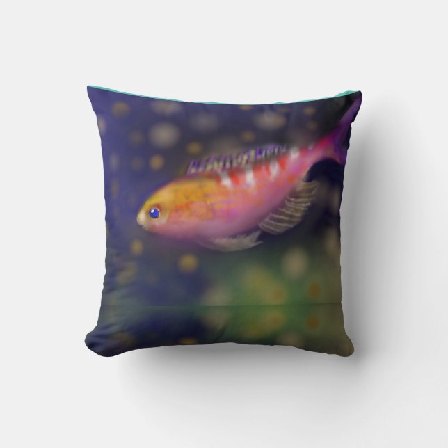 A fish in journey cushion (Front)