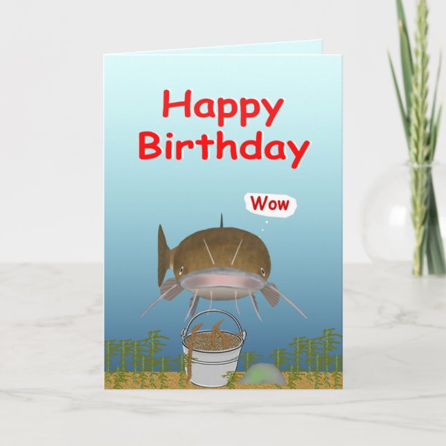 A Fish Wish Birthday Card (Front)