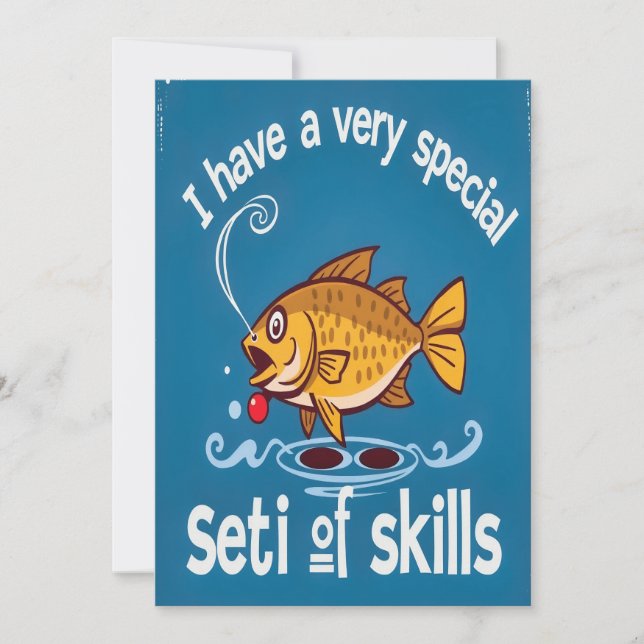 A Fish with Unique Skills Invitation (Front)