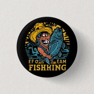 a fisherman 3 cm round badge