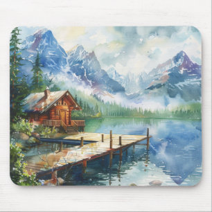 A Fishing Hose On The Lake Mouse Pad