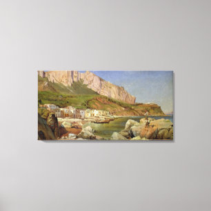 A Fishing Village at Capri Canvas Print