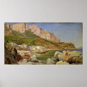 A Fishing Village at Capri Poster