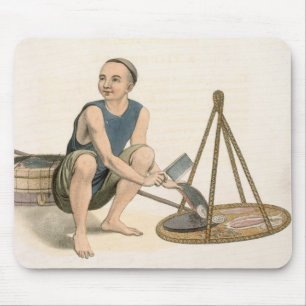 A Fishmonger, plate 39 from 'The Costumes of China Mouse Pad