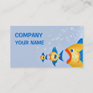 A fishy ready to customise business card
