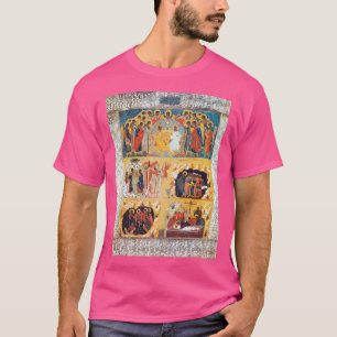 A Five-Part Russian Orthodox Icon Depicting The Ea T-Shirt