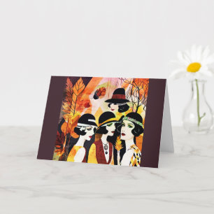 A Flappers Thanksgiving Card