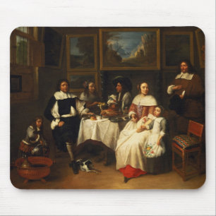 A Flemish Family at Dinner Mouse Pad