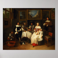 A Flemish Family at Dinner