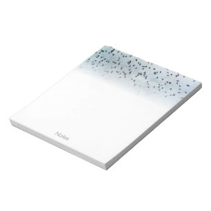 A flock of birds notepad