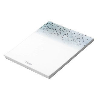 A flock of birds notepad
