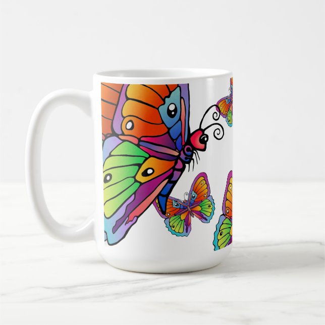 A Flock of Butterflies Mug (Left)