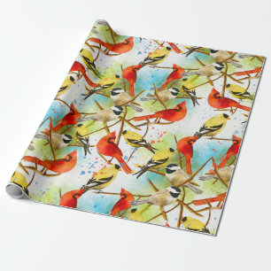 A Flock of Feathers Wrapping Paper