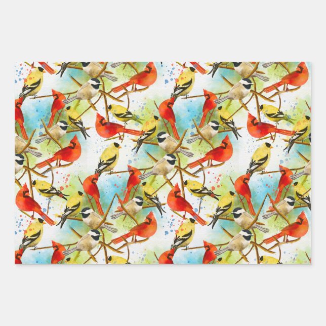 A Flock of Feathers  Wrapping Paper Sheet (Front 3)
