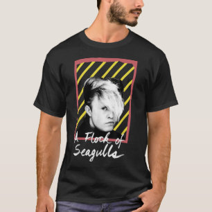 A Flock Of Seagulls - 80s Stripes T-Shirt