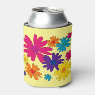 A floral bed of daisy flowers can cooler