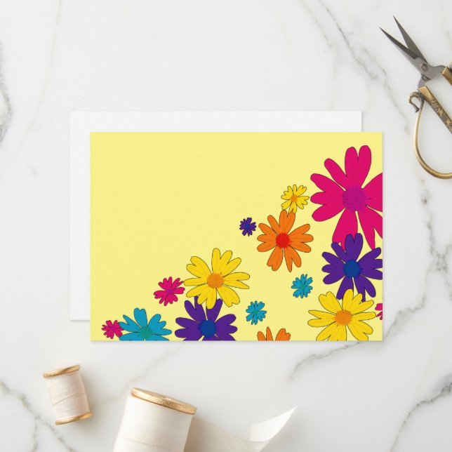 A floral bed of daisy flowers  programme (Front/Back In Situ)