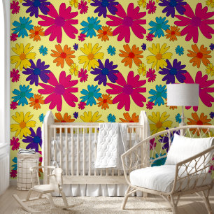 A floral bed of daisy flowers wallpaper