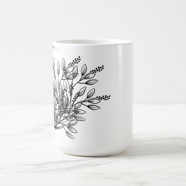 A floral design that makes a cup classy  (Center)