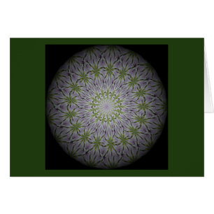a floral mandala card for centring