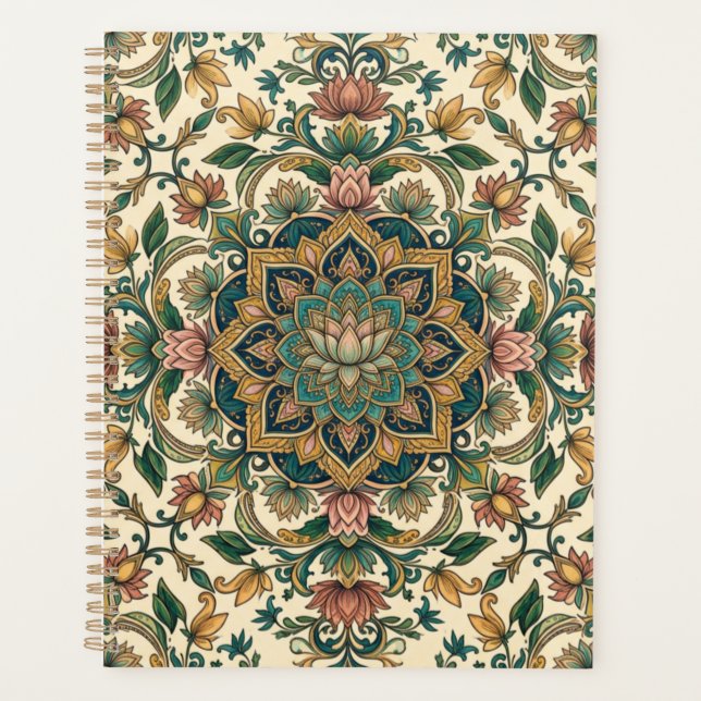 A Floral Mandala Pattern Planner (Front)