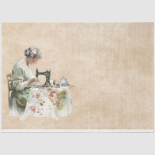 A Floral Sewing Room  Series Design #24 Tissue Paper