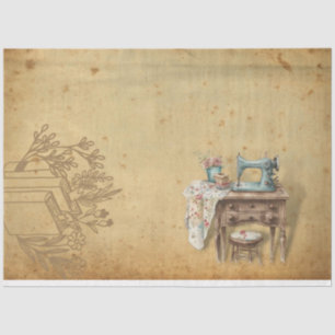 A Floral Sewing Room  Series Design #41 Tissue Paper